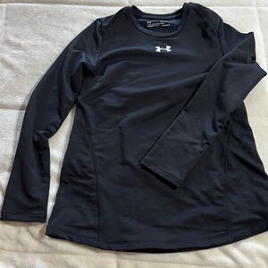 black under armor workout top Thermal for cold weather, good condition